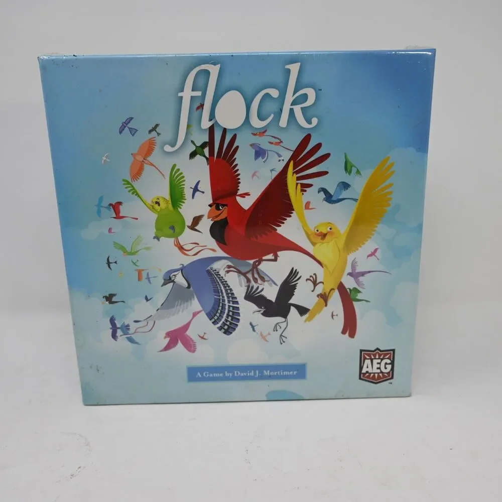 Flock Board Game by AEG 2016 – New Sealed – Box Wear on Shrinkwrap